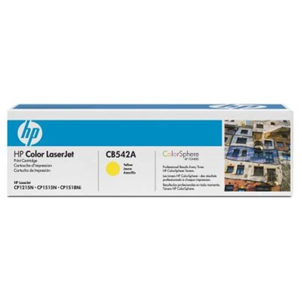 HP 125A Yellow Sarı 1.400 Sayfa Toner CB542A ürün görseli 1