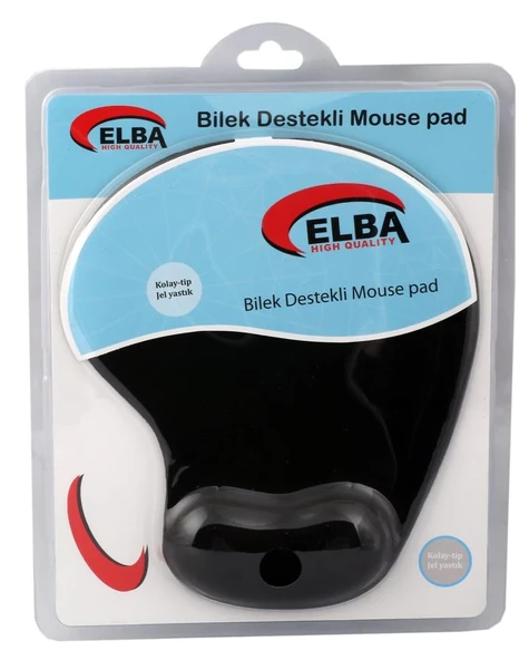 Elba K06152 Bileklikli Jel Mouse Pad Siyah ürün görseli 1
