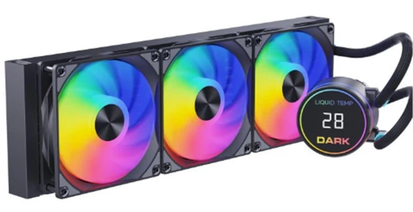 Dark DKCCW362 Freezer W362 2025 Edition 360mm 300W TDP, ARGB LEDli Sıcaklık Göstergeli Sıvı Soğutma ürün görseli 1
