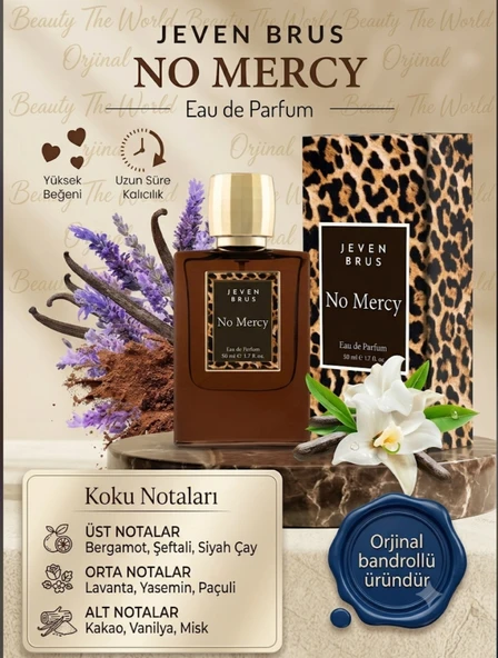 Jeven Brus No Mercy Eau de Parfum - Orjinal Bandrollü Özel Seri ürün görseli 1