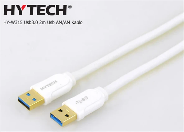 Hytech HY-W315 2 m İki Ucu Erkek USB Kablo ürün görseli 1