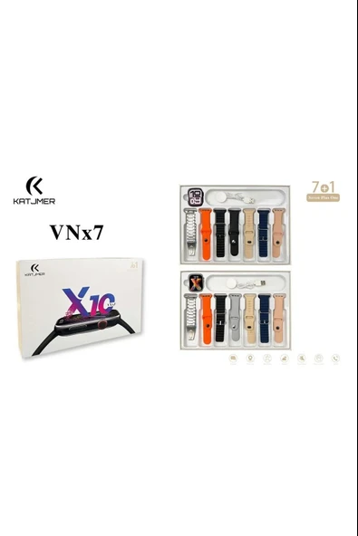 KATJMER Vnx7 7 Kordonlu Akıllı Saat ürün görseli 1