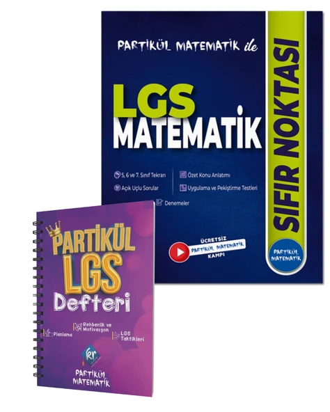 8. Sınıf LGS Matematik SIFIR NOKTASI + LGS Planlama Defteri ürün görseli 1