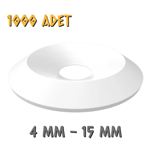 Made Plastik Vida Pulu Kalın 4x15 mm. - 1000 Adet ürün görseli 1