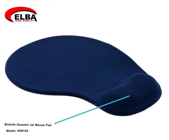Elba K06152 Bileklikli Jel Mouse Pad Mavi ürün görseli 1