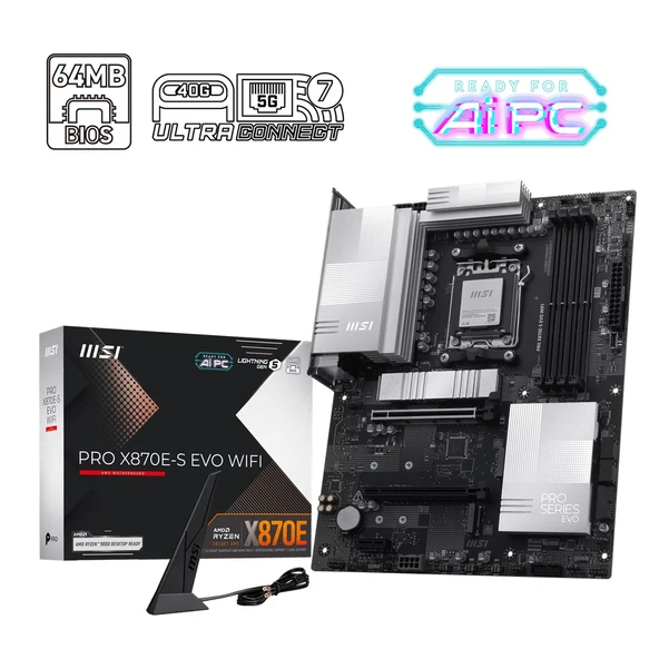 MSI MB PRO X870E-S EVO WIFI ürün görseli 1