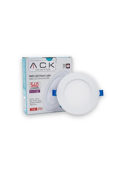 Ack AP01-00630 6W Sıva Altı Led Panel 6500K - Resim 3