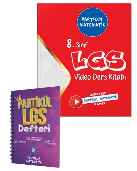 8. Sınıf Partikül Matematik Video Ders Kitabı + LGS Planlama Defteri ürün görseli 1