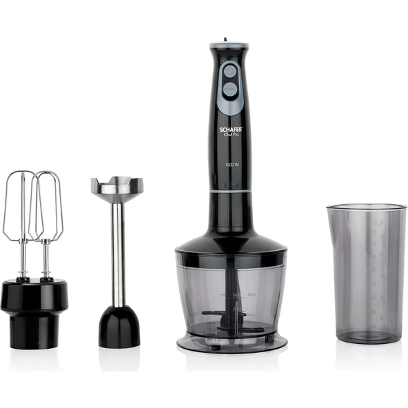 Schafer Chef Pro Siyah El Blender Seti - Resim 2