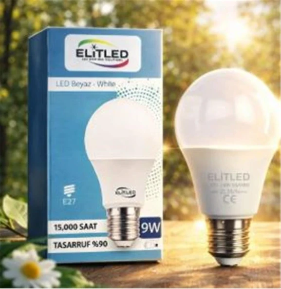 ELİTLED 9W BEYAZ LED AMPUL ürün görseli 1