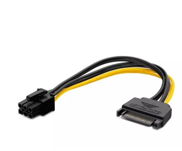 Hadron Hdx5535 Sata Power Kablo Dökme Siyah ürün görseli 1