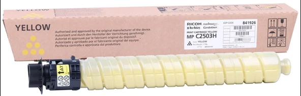 Ricoh MP C2503YH Yellow Sarı Orjinal Fotokopi Toneri MP C2003-2004-2011-2504 9.500 Sayfa ürün görseli 1