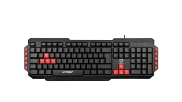 Hytech HYK-46 GAMY Siyah USB Kırmızı Tuşlu Q Gaming Oyuncu Klavyesi ürün görseli 1