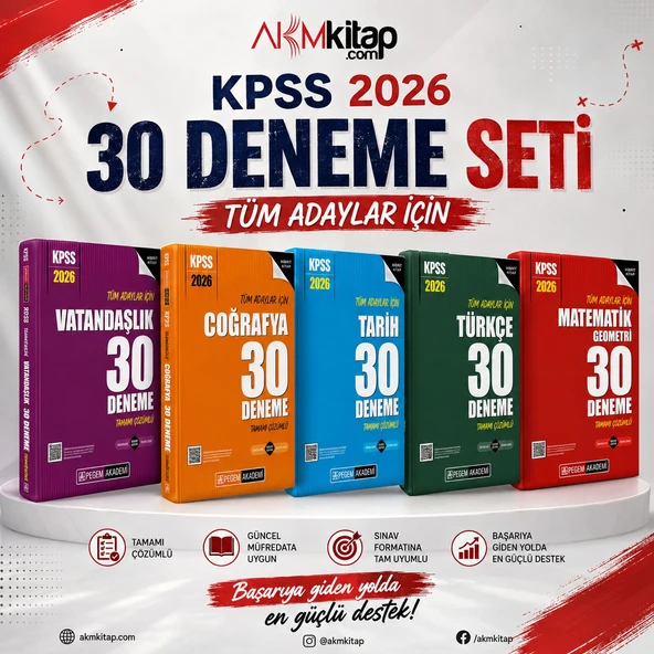 Pegem Yayınları 2026 KPSS Lisans Deneme Seti 5 Kitap ürün görseli 1