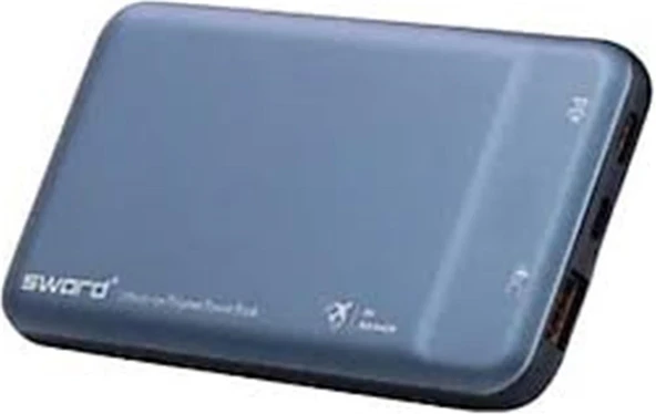 Sword 10F53 10.000mah Gray Hızlı Şarj Powerbank ürün görseli 1