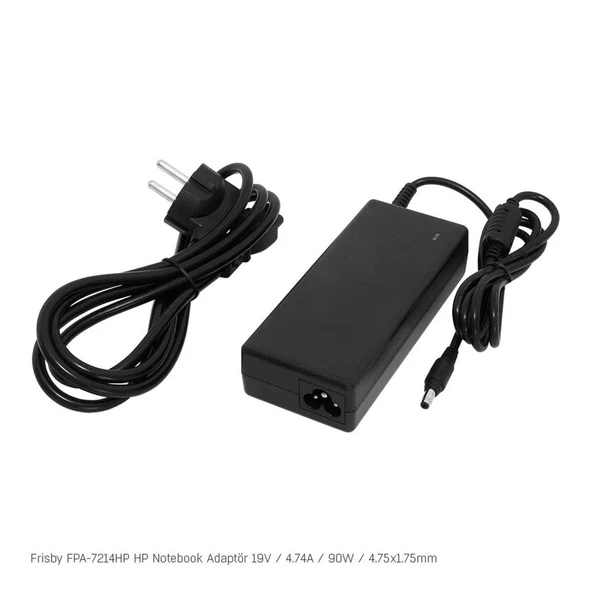 Frisby FPA-7214HP Notebook Adaptör (HP) 19V 4.74A (Uç Boyutu : 4.75 x 1.7mm) ürün görseli 1