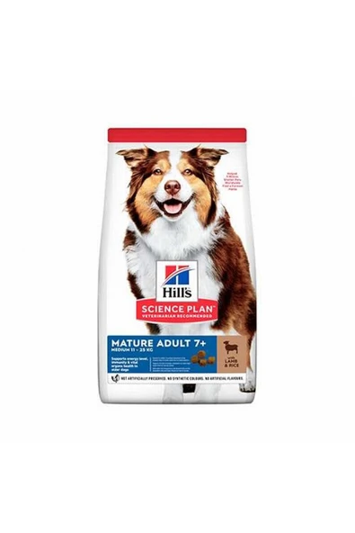 HİLLS MEDİUM MATURE ADULT 7+ KUZU ETLİ YAŞLI KÖPEK MAMASI 2,5KG ürün görseli 1