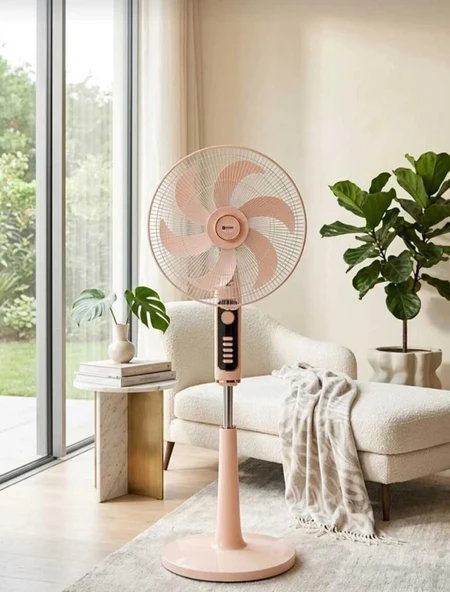 Geseus Troya 6 Kanatlı 18 İNÇ. 85W Güçlü Vantilatör - Resim 3