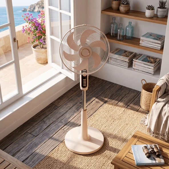 Geseus Troya 6 Kanatlı 18 İNÇ. 85W Güçlü Vantilatör - Resim 2