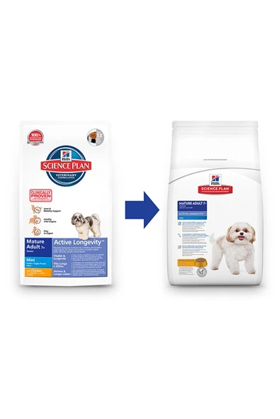 HİLLS SMALL&MİNİ MATURE ADULT 7+ TAVUK ETLİ YAŞLI KÖPEK MAMASI 1,5KG ürün görseli 1