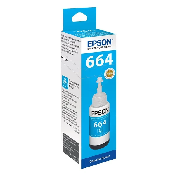 Epson T6642 Cyan Mavi Şişe Mürekkep T66424A ürün görseli 1