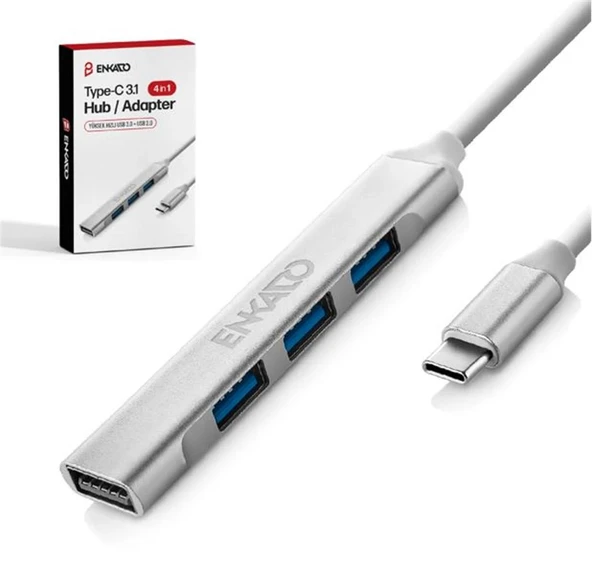 ENKADO EKD-UH60 USB 3.0 TO 4in1 , 1 PORT USB 3.0+3PORT USB 2.0 HUP ADAPTÖR ürün görseli 1