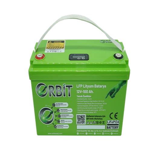 ORBİT 12 V 100 Ah LiFePO4 Akü-ABS Kasa ürün görseli 1