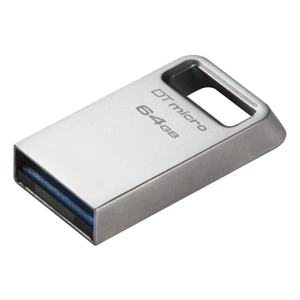 Kingston DTMC3G2-64GB DataTraveler Micro 200MB-s Metal USB 3.2 Gen 1 Flash Bellek ürün görseli 1