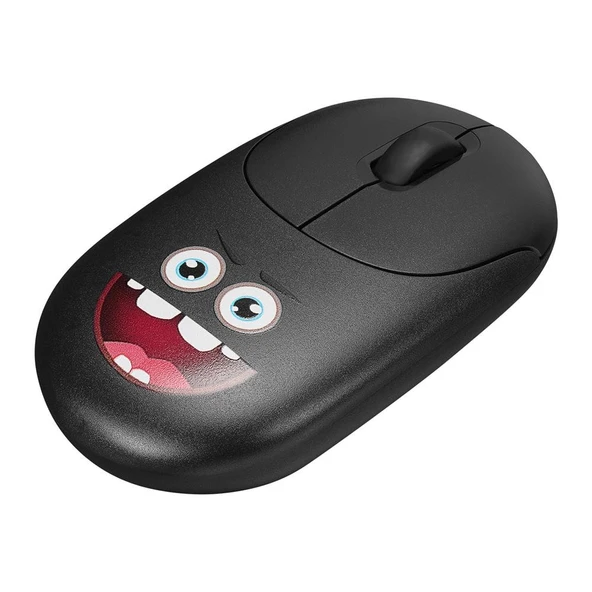 Everest SM-26 FASHION 2.4Ghz Siyah Kabartmalı Kablosuz Mouse ürün görseli 1