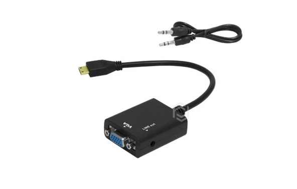Frisby FA-6672C Mini HDMI - VGA ve SES Aktif Dijital Analog Dönüştürücü (1080p) ürün görseli 1
