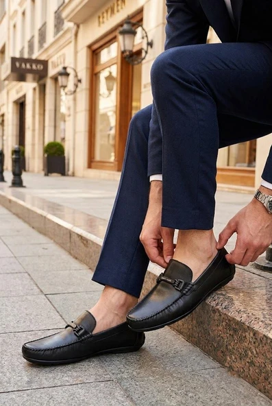 Pierre Cardin 90155 Rahat Esnek Hakiki Deri Erkek Loafer Ayakkabı ürün görseli 1