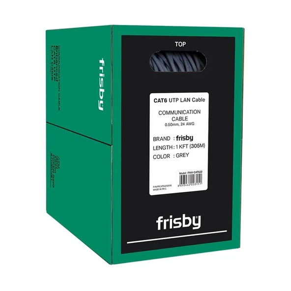 Frisby CAT 6 UTP Kablo (305m) FNW-CAT622 ürün görseli 1