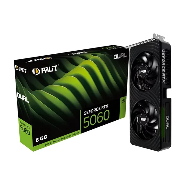 Palit GeForce RTX5060 Dual 8GB 128Bit GDDR7 NE75060019P1-GB2063D Ekran Kartı ürün görseli 1