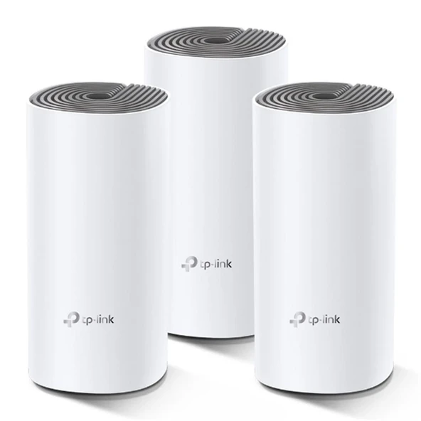 Tp-Link DECO E4 3Lü Paket AC1200 Tüm Evi Kapsayan Mesh Wifi Sistemi ürün görseli 1