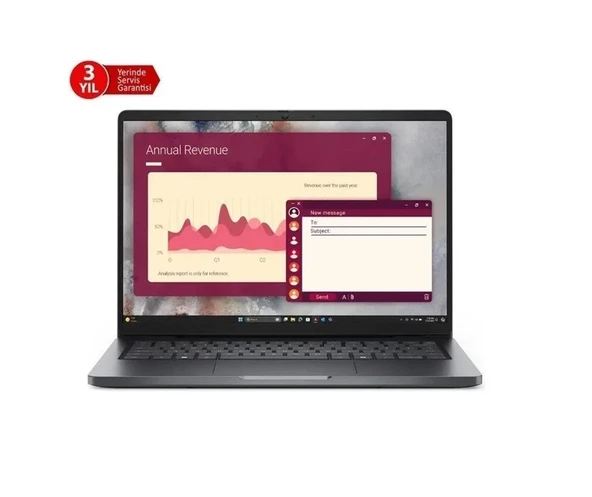Dell Pro 14 PC14250-BTO113-U Ultra5 235U 16GB 512GB SSD14" (210290342 ) FreeDOS Notebook ürün görseli 1