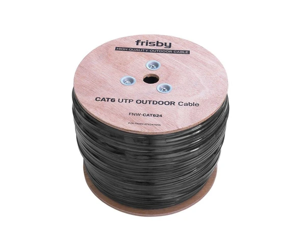 Frisby FNW-CAT624 CAT 6 UTP Outdoor Kablo (305mt) Dış Mekan Kalınlık: 0.58 mm-23 AWG ürün görseli 1