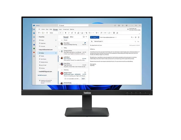 Lenovo 23.8" Thinkvision 64B5KAT1TK S24-4e 100Hz 4ms Full HD IPS Hdmı+Vga Monitör ürün görseli 1