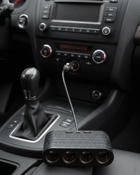 Nevamel® Araçlar İçin 4’lü Çakmak Çoklayıcı Type C USB ve Koruma Sistemli ürün görseli 1