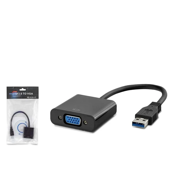 Hadron Hdx7779 Usb3.0 To Vga F Çevirici 1080P Siyah ürün görseli 1
