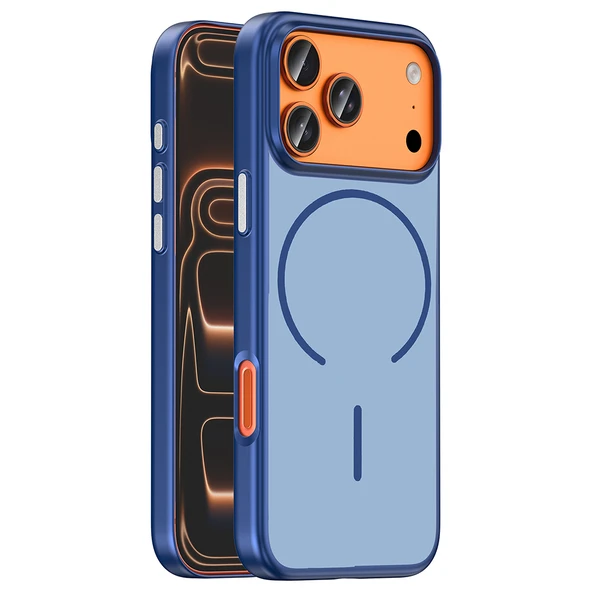 iPhone 17 Pro Max Kılıf MagSafe Şarj Özellikli Ultra İnce Mat Soft Lora PC Kapak ürün görseli 1