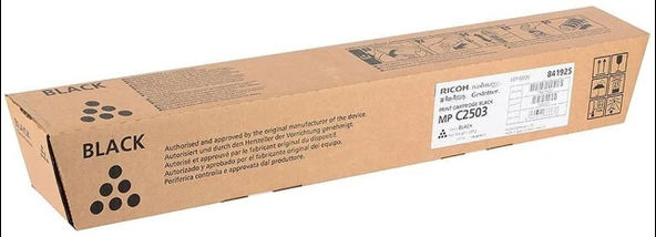 Ricoh MP C2503 Black Siyah Orjinal Fotokopi Toneri MP C2003-2004-2011-2504 15.000 Sayfa ürün görseli 1