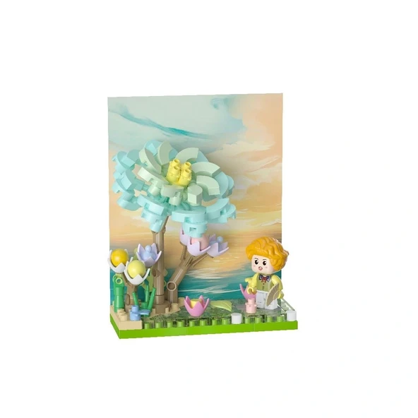 Çiçek ve Figür Serisi 3D Puzzle - Resim 2