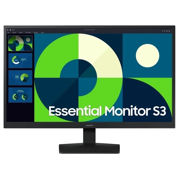 Samsung 24” Essential LS24D314EAUXUF S3 S31D FHD 75 Hz Hdmı Vesa Monitör ürün görseli 1
