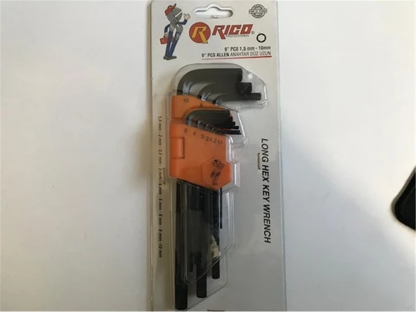Rıco 013-RC0215 Düz 9lu Uzun Alyan Takımı ürün görseli 1