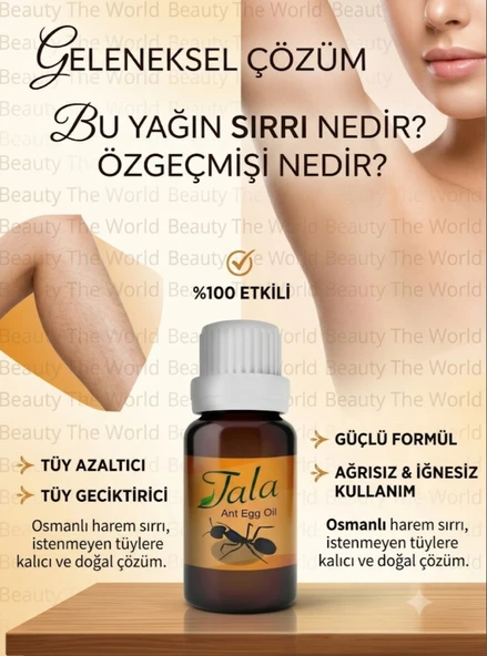 Tala Karınca Yumurtası Yağı  İstenmeyen Tüylere Doğal ve Kalıcı Çözüm ürün görseli 1