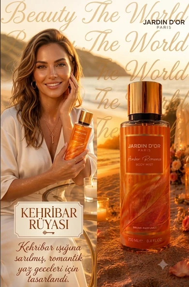 Jardin D'or Paris Amber Romance Body Mist 250ml - Kehribar Rüyası Serisi ürün görseli 1
