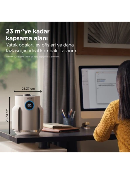 Shark NeverChange5 Compact Pro Beyaz Hava Temizleyici - Resim 4