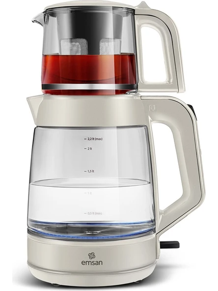 Emsan Glass Tea XL 2in1 Starlight 1900 W Cam Çay Makinesi ürün görseli 1