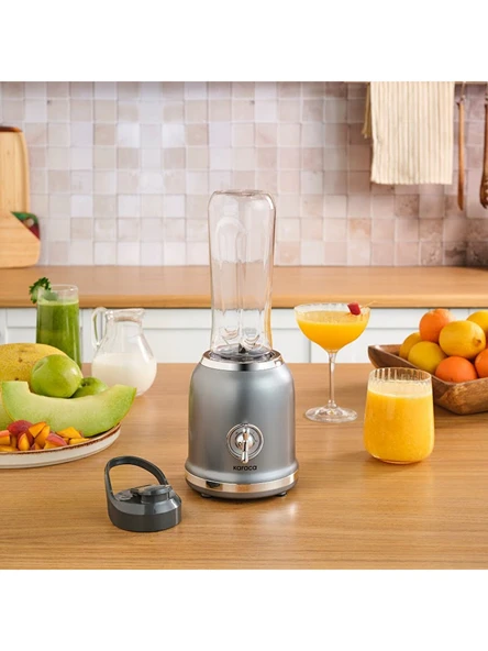 Karaca Retro Personal Kişisel Smoothie Blender Gri ürün görseli 1