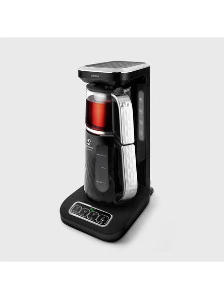 Karaca Robotea Pro Quartz 4 in 1 Konuşan Çay Makinesi Black Chrome ürün görseli 1